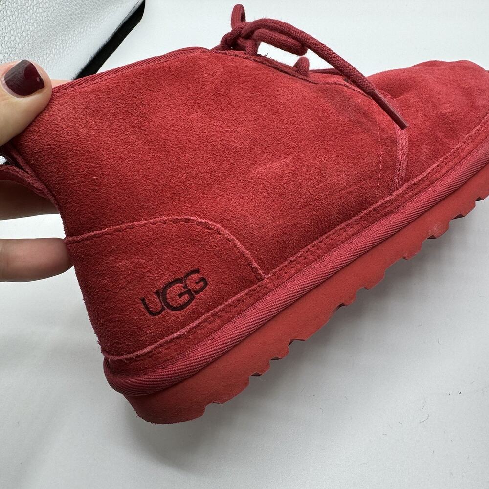 UGG Mens Neumel Chukka Ankle Boot 3236 Samba Red Suede Mens 9 - Picture 8 of 9
